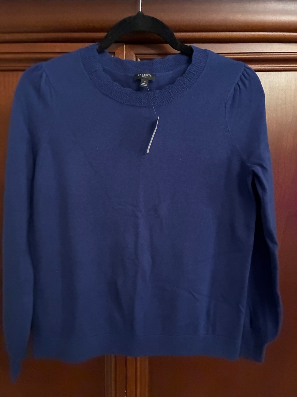 Talbots Royal Blue Crewneck Sweater - Women's Long Sleeve Knit